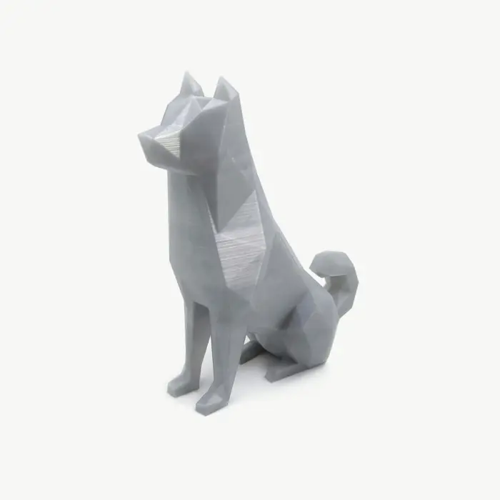 Akita 3D Seated - Imagem 1