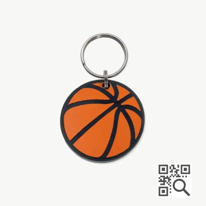 Tag de Identificação com QR Code Bola de Basquete - Petscan - Imagem 1