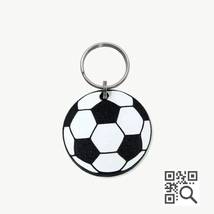 Tag de Identificação com QR Code Bola de Futebol - Petscan - Imagem 1