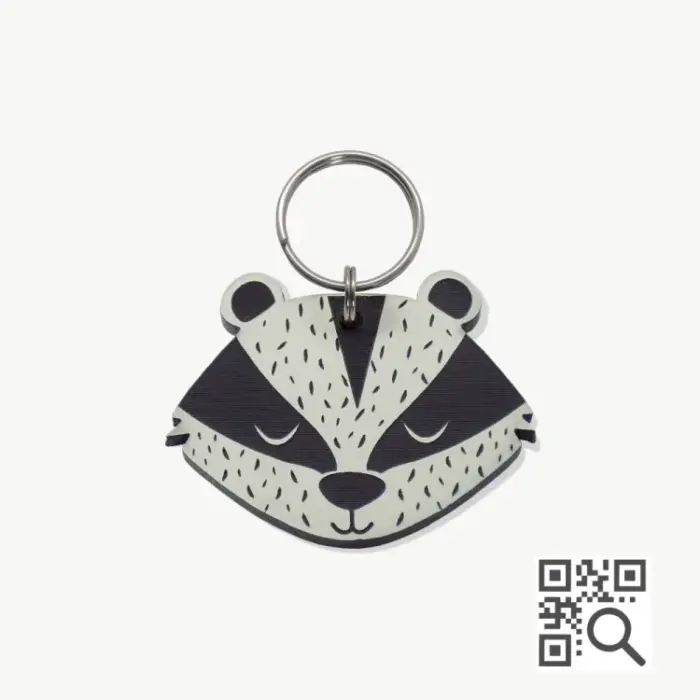 Tag de Identificação Pet com QR Code Skunk - Petscan - Imagem 1